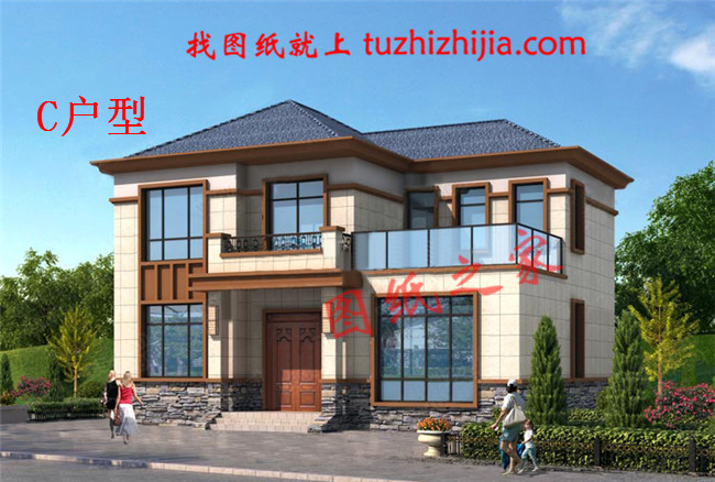 12x10米農(nóng)村建房圖紙，120平二層小洋樓設(shè)計(jì)圖