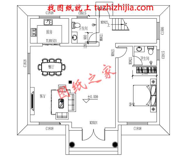 12x10米農(nóng)村建房圖紙，120平二層小洋樓設(shè)計(jì)圖