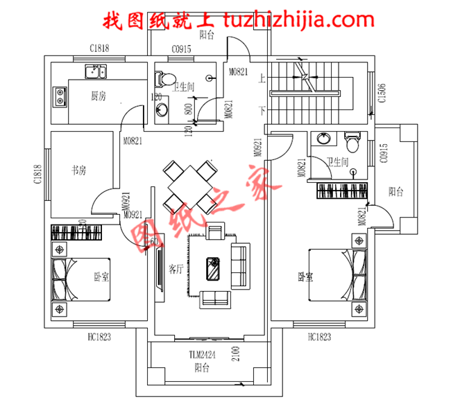 12x10米農(nóng)村建房圖紙，120平二層小洋樓設(shè)計(jì)圖
