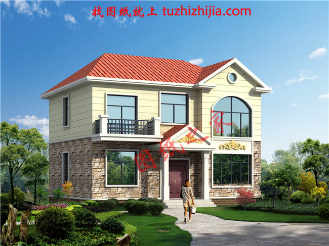 12x10米農(nóng)村建房圖紙，120平二層小洋樓設(shè)計(jì)圖