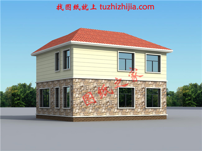 12x10米農(nóng)村建房圖紙，120平二層小洋樓設(shè)計(jì)圖