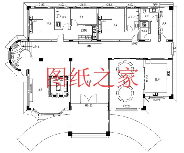 二三百平米大戶型獨棟別墅，第三套是四合院，一般人可建不起！