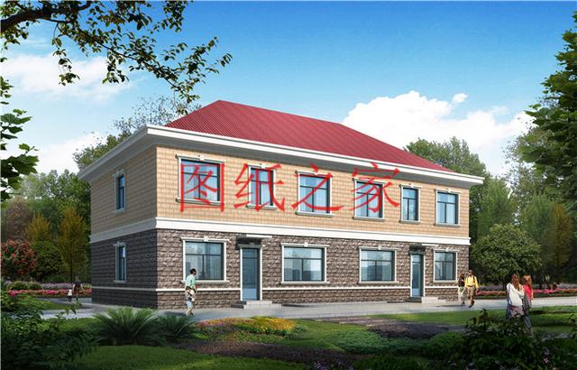 三套單戶占地110平米的雙拼別墅，建成后兄弟倆絕對面子十足！