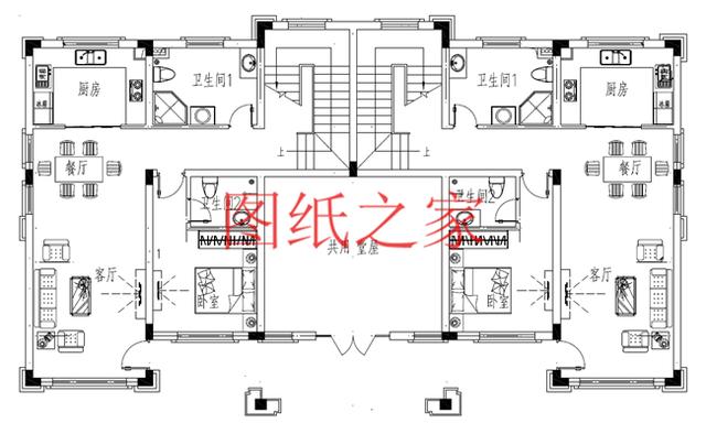 三套單戶占地110平米的雙拼別墅，建成后兄弟倆絕對面子十足！