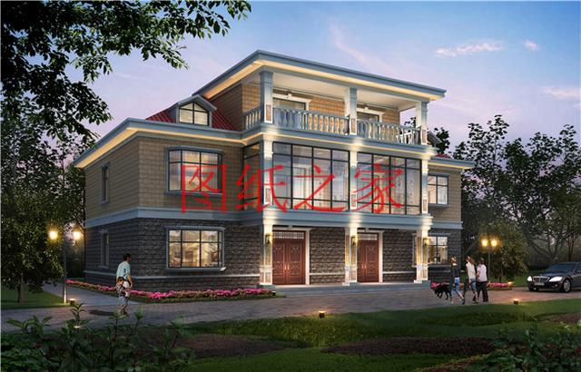 三套單戶占地110平米的雙拼別墅，建成后兄弟倆絕對面子十足！