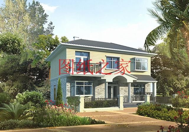 4套100平米左右的二層別墅，美觀大氣、方正實(shí)用，大家都喜歡！