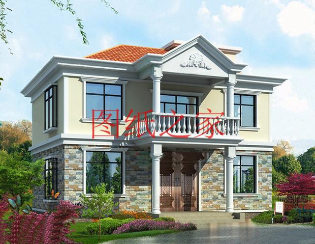 4套100平米左右的二層別墅，美觀大氣、方正實(shí)用，大家都喜歡！