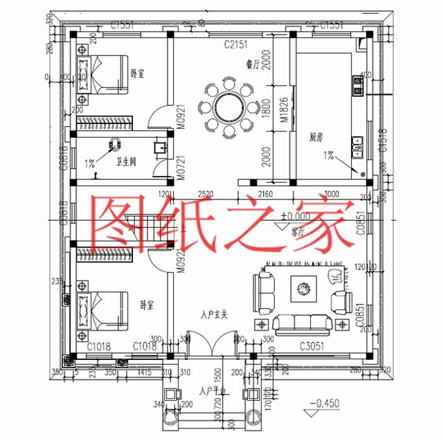 尺寸相反的農(nóng)村三層別墅，11X14、14X11米，來看看他們的區(qū)別！