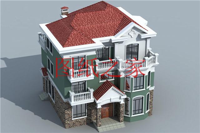 12X13米三層別墅戶型設(shè)計，功能性強，符合現(xiàn)代人的生活需求