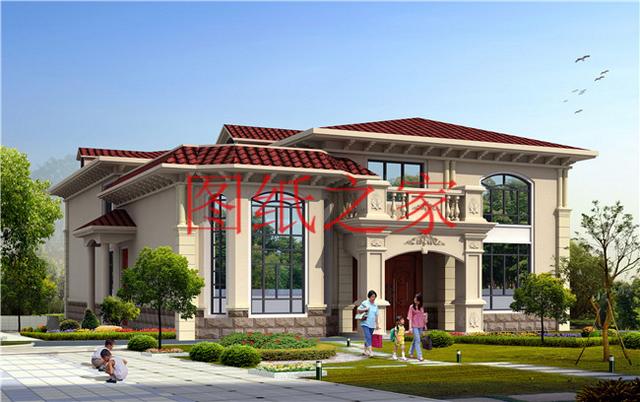 時尚大氣又溫馨實用的農村二層別墅設計，非常適合農村修建！