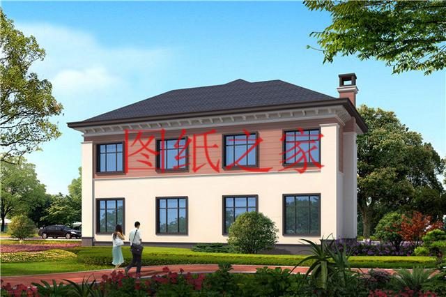 時尚大氣又溫馨實用的農村二層別墅設計，非常適合農村修建！