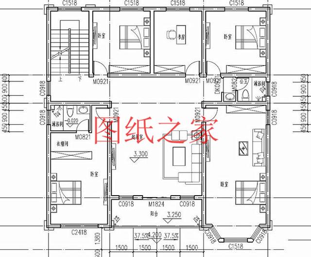 農(nóng)村自建獨棟二層別墅，方正大戶型，實用又奢華！