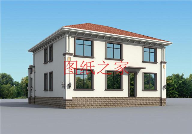 農(nóng)村自建獨棟二層別墅，方正大戶型，實用又奢華！