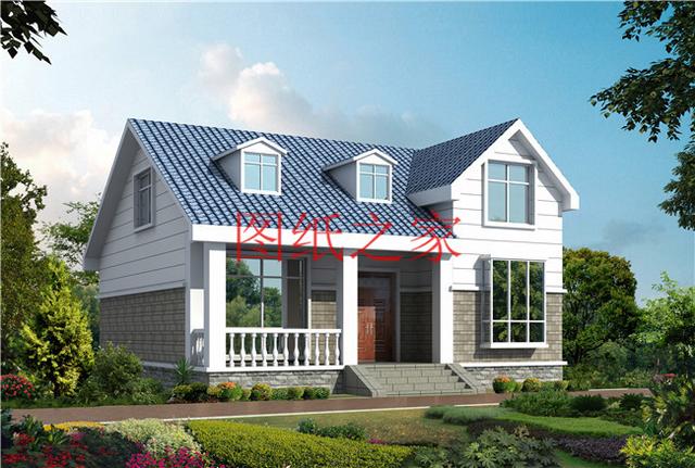 3套10X12米的農(nóng)村二層別墅，占地面積小，美觀大方又實用！