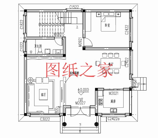 3套10X12米的農(nóng)村二層別墅，占地面積小，美觀大方又實用！