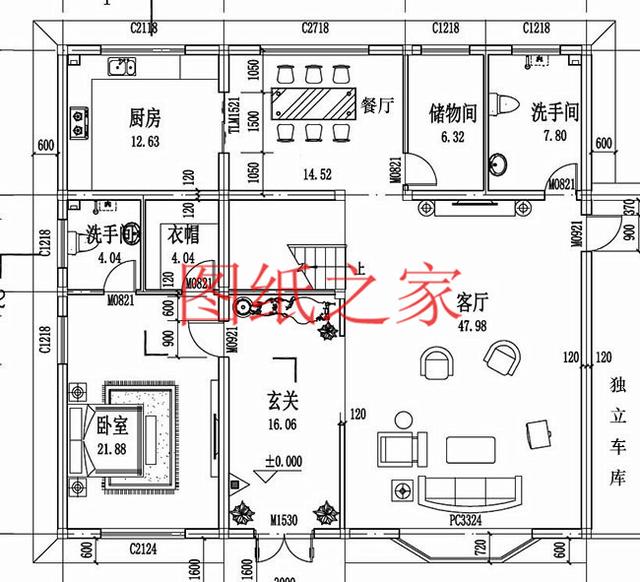 13X12米、12X13米兩種尺寸的二層別墅，快把宅基地利用起來吧！