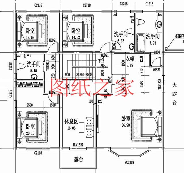 13X12米、12X13米兩種尺寸的二層別墅，快把宅基地利用起來吧！