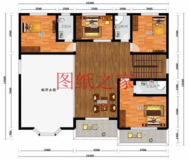3套農(nóng)村二層別墅，15米X12米、12米X15米，你更喜歡哪個(gè)戶(hù)型？