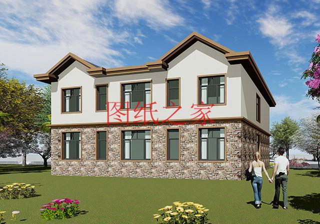 3套農(nóng)村二層別墅，15米X12米、12米X15米，你更喜歡哪個(gè)戶(hù)型？