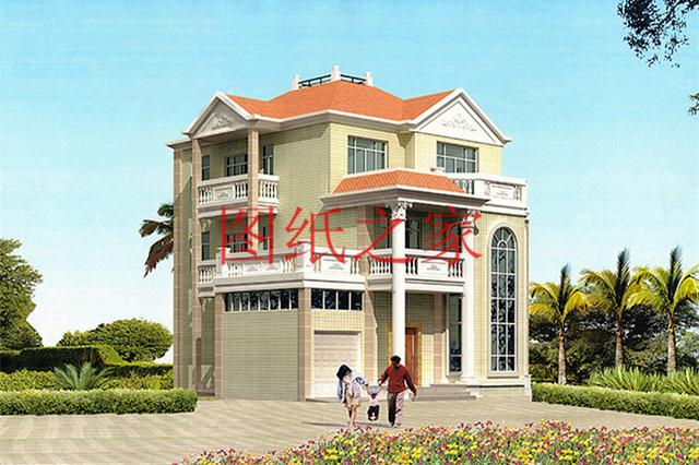 歐式三層農(nóng)村別墅，13X15米、15X13米還帶露臺(tái)，美觀大氣上檔次！