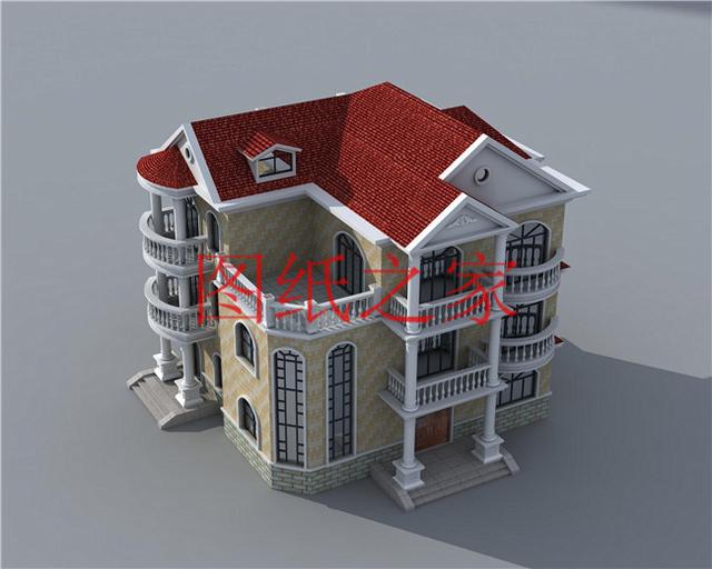 歐式三層農(nóng)村別墅，13X15米、15X13米還帶露臺(tái)，美觀大氣上檔次！