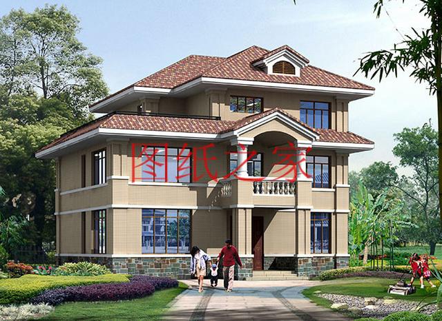 歐式三層農(nóng)村別墅，13X15米、15X13米還帶露臺(tái)，美觀大氣上檔次！