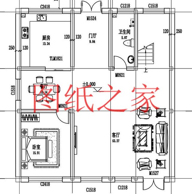 小宅基地就建一套11X12米農(nóng)村二層別墅，造價才20萬，經(jīng)濟實用！