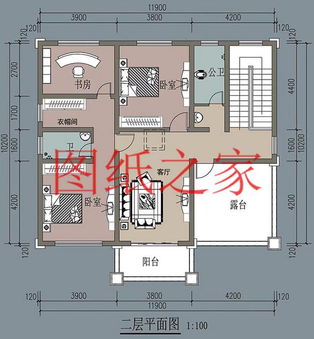 120平農村二層別墅，12X10米、10X12米兩種尺寸，25萬搞定！