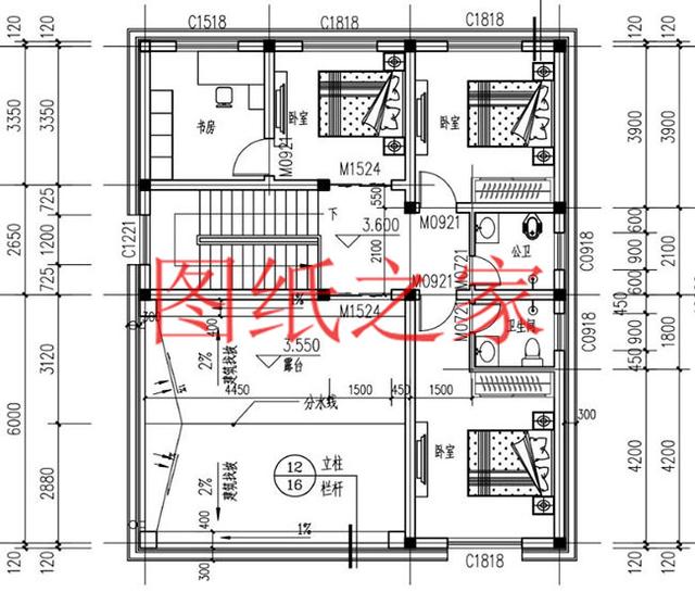 120平農村二層別墅，12X10米、10X12米兩種尺寸，25萬搞定！
