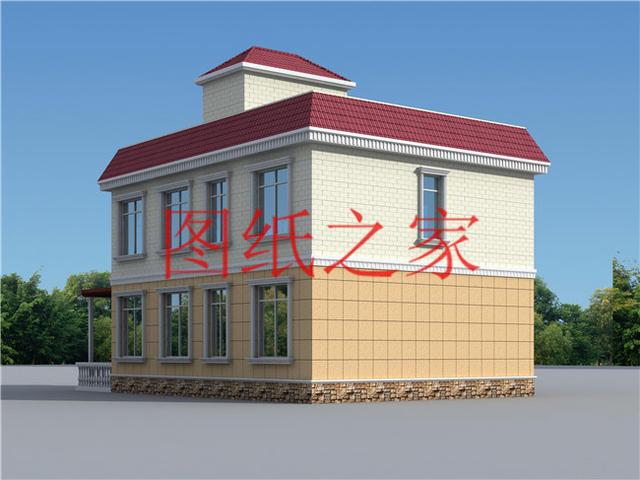 120平農村二層別墅，12X10米、10X12米兩種尺寸，25萬搞定！