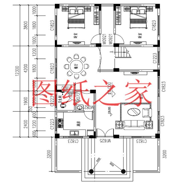 120平農村二層別墅，12X10米、10X12米兩種尺寸，25萬搞定！