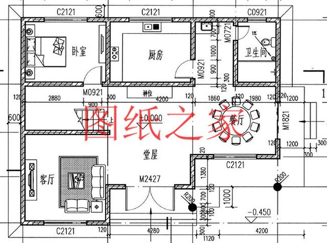 簡(jiǎn)潔實(shí)用的農(nóng)村二層別墅，非常適合宅基地是長(zhǎng)方形的家庭修建！