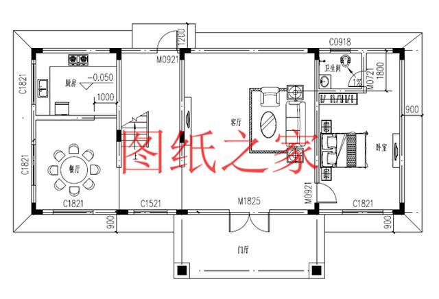 簡(jiǎn)潔實(shí)用的農(nóng)村二層別墅，非常適合宅基地是長(zhǎng)方形的家庭修建！