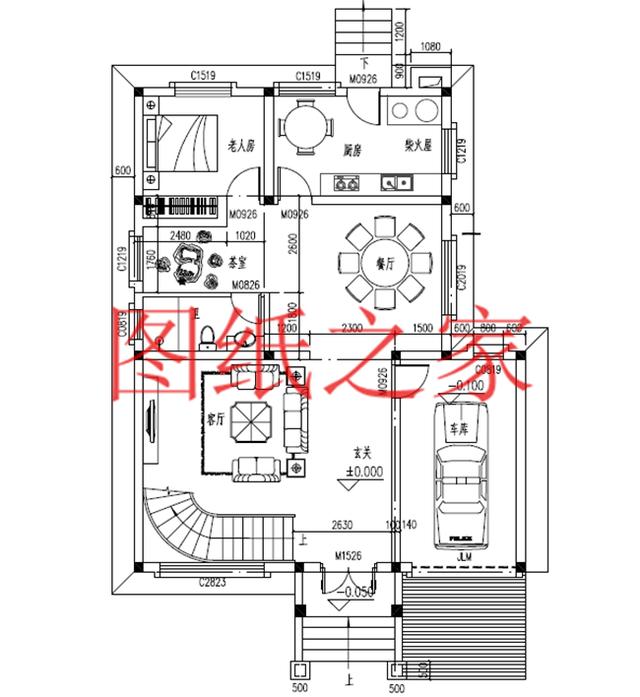 簡(jiǎn)潔實(shí)用的農(nóng)村二層別墅，非常適合宅基地是長(zhǎng)方形的家庭修建！