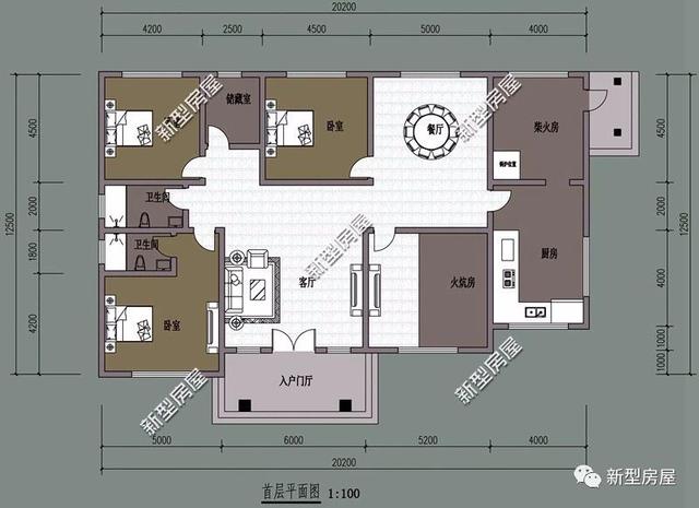就怕貨比貨得扔，這6套農(nóng)村平層別墅戶型設(shè)計(jì)，應(yīng)該建哪個(gè)一目了然
