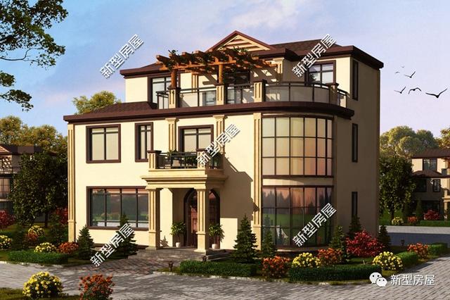 有了5套歐式農(nóng)村別墅圖紙，實現(xiàn)我的別墅夢就差宅基地和錢了！