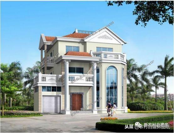 這套帶車庫(kù)和旋轉(zhuǎn)樓梯豪華三層別墅，造價(jià)花了120萬(wàn)的，你覺(jué)得怎么樣？