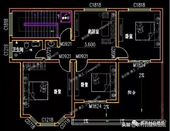 7套二三層別墅設(shè)計，都是100平，最適合農(nóng)村修建的是第5套！