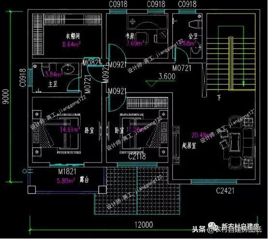 7套二三層別墅設(shè)計，都是100平，最適合農(nóng)村修建的是第5套！