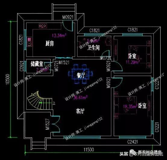 7套二三層別墅設(shè)計，都是100平，最適合農(nóng)村修建的是第5套！