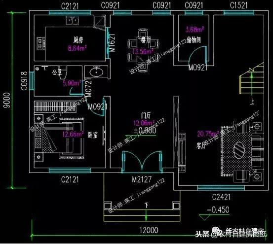 7套二三層別墅設(shè)計，都是100平，最適合農(nóng)村修建的是第5套！