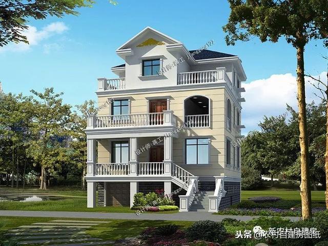 推薦12款三層農(nóng)村別墅戶型設(shè)計(jì)，豪華款和樸素款都有，第9款最好！