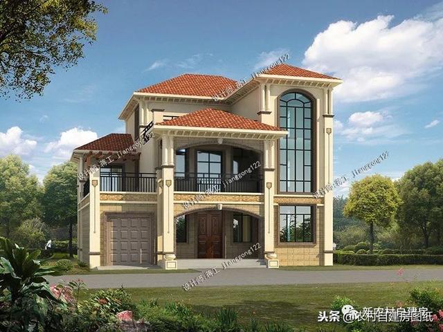 推薦12款三層農(nóng)村別墅戶型設(shè)計(jì)，豪華款和樸素款都有，第9款最好！