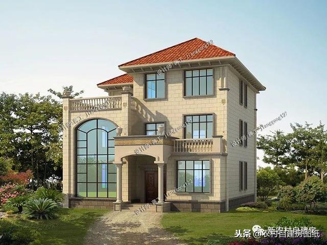 推薦12款三層農(nóng)村別墅戶型設(shè)計(jì)，豪華款和樸素款都有，第9款最好！