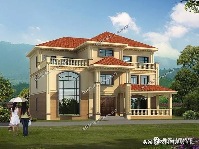 推薦12款三層農(nóng)村別墅戶型設(shè)計(jì)，豪華款和樸素款都有，第9款最好！