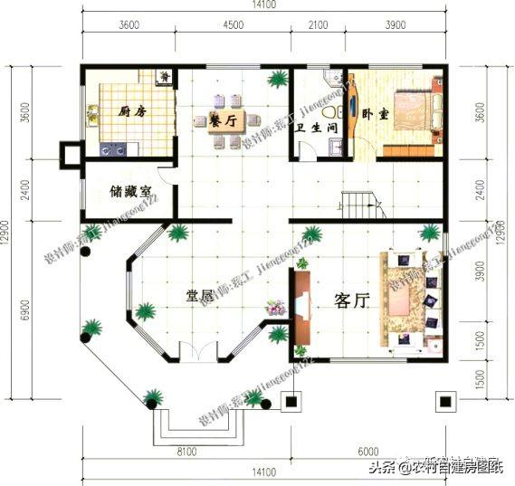 給父母建養(yǎng)老房，看看這5套帶煙囪的小別墅設(shè)計(jì)，柴火灶最接地氣