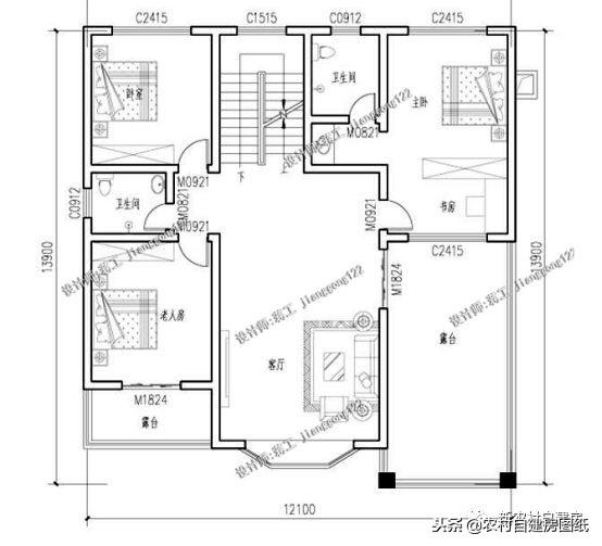 給父母建養(yǎng)老房，看看這5套帶煙囪的小別墅設(shè)計(jì)，柴火灶最接地氣
