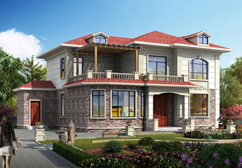 20萬農(nóng)村二層小洋樓設計圖，帶鍋爐房，漂亮簡單實用