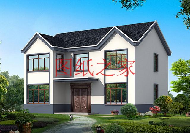 12X11米二層別墅，戶型方正造價(jià)20萬(wàn)左右，非常經(jīng)濟(jì)實(shí)用！