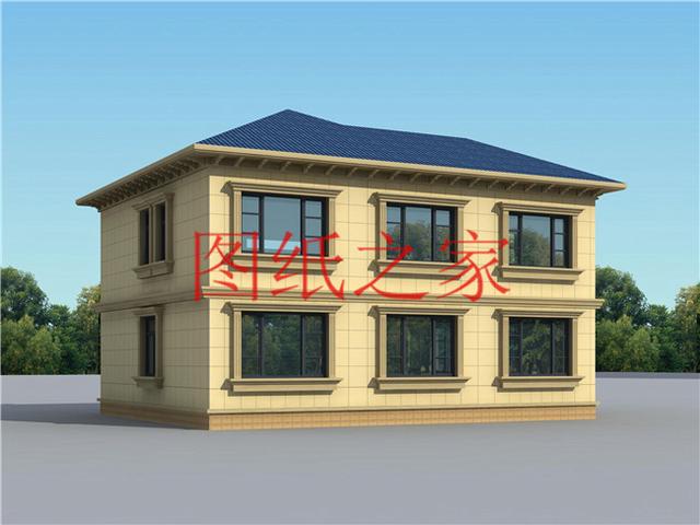 12X11米二層別墅，戶型方正造價(jià)20萬(wàn)左右，非常經(jīng)濟(jì)實(shí)用！